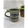 Image 2 : Vintage Trolley Car Decanter, Poteen Jug Wade Irish Porcelain And Duck Fever Pottery Mug