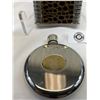 Image 2 : 3 Vintage Stainless Hip Flasks