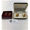 Image 1 : Mid-Century Bond Boyd CIBC Logo Cufflinks And 3 Pc Stone Set