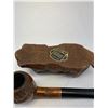 Image 3 : Vintage Carved Burwood Pipe Stand With Briar Pipe