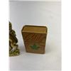 Image 4 : Antique Solid Brass Thermometer, England, Break In Glass, And Brass Match Box Holder