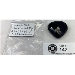 Beautiful Blue Sapphire, 240.85 CT, 48.17g, 42x42x16mm, Madagascar