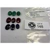 Image 1 : Rough Polished Gemstones, Ruby: 28,45 CT, Emerald: 23.4 CT, Sapphire: 18.35 CT