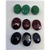 Image 2 : Rough Polished Gemstones, Ruby: 28,45 CT, Emerald: 23.4 CT, Sapphire: 18.35 CT