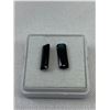Image 3 : Pair Natural Tourmaline, 3.03 CT. 12.7x3.7x12.8x4.4mm, Deep Purple And Green Scissor Cut Tourmaline,
