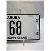 Image 3 : 1992 Aruba License Plate, Low Number, 68