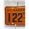 Image 2 : 1963 Saskatchewan License Plate 122-473