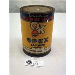 1940's Sherwin Williams Pint, 75% Full, GMC Yellow Paint