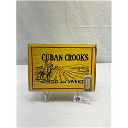 Vintage Cuban Crooks Cigar Box