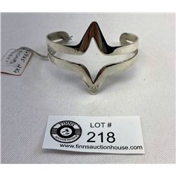 Cuff Bracelet .925 Acid Tested Signed "Cory", 21g