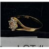 Image 3 : 10K CZ Flower Ring