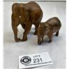 Image 3 : 4 Elephants, 3 Carved, 1 Stone, 2 Wood And 1 Metal
