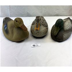 Nice Lot Of 3 Duck Decoys