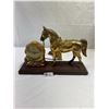 Image 1 : Vintage Brass Horse And Mantle Clock, As Found