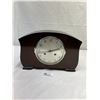 Image 1 : Nice Wooden Mantel Chime Clock In Good Working Order With Key