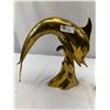 Image 2 : Nice Tall Brass Dolphin And Brass Eagle