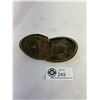 Image 2 : Antique 1897 Brass Pocket Ash Tray, Signed/Engraved