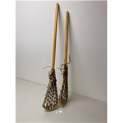 2 Vintage Mohawk Lacrosse Sticks, Made In Canada