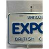Image 3 : Expo 86 Souvenir License Plate And Signed Decorative Van Sculpture