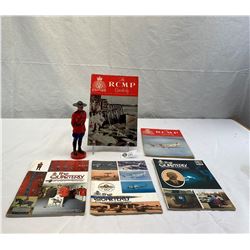 Lot Of 5 RCMP Quarterly Magazines Plus RCMP Plastic Figure