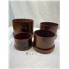 Image 3 : 4 Vintage Wooden Shaker Boxes, Hand Made And Well Crafted With Finger Lap Construction