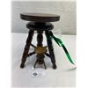 Image 1 : Vintage Salesman Sample Piano Stool With Working Swivel Seat Plus 1 Mini Piano Stool