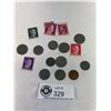 Image 1 : WW2 German Nazi Coins And Hitler Stamps