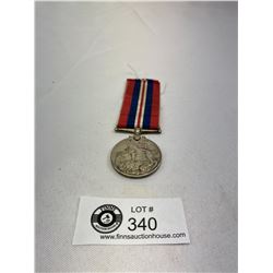 WW2 Canadian Silver War Medal With Ribbon, 1939-1945