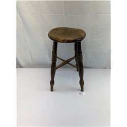Nice Vintage/Antique Wooden Stool, 21"T