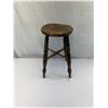 Image 1 : Nice Vintage/Antique Wooden Stool, 21"T