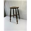 Image 2 : Nice Vintage/Antique Wooden Stool, 21"T