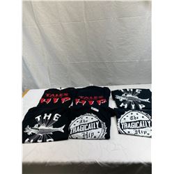 Nice Lot Of 5 Tragically Hip T-Shirts, 3 XL, 2 Small