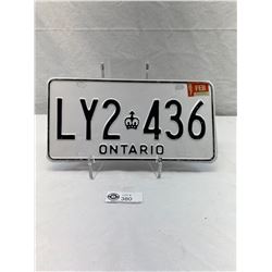 Vintage Ontario License Plate