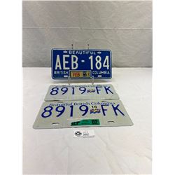 Expo 86 BC License Plate Plus 2002 BC License Plate