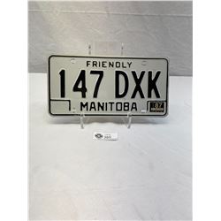 Friendly Manitoba Vintage License Plate