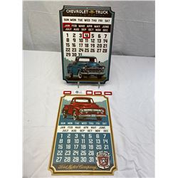 Ford Motor Company And Chevrolet Truck Sales And Service Perpetual Metal Calendars