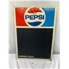 Image 1 : 1973 Metal Pepsi Chalkboard, 19"x27", Nice Shape