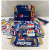 Image 1 : Nice Pepsi Cola Collectible Lot Of Collector Pop Boxes, Stickers, Etc.