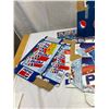 Image 2 : Nice Pepsi Cola Collectible Lot Of Collector Pop Boxes, Stickers, Etc.