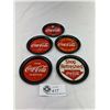 Image 1 : Set Of 5 Tin Coca-Cola Coasters