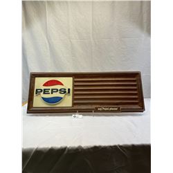 Vintage Pepsi Menu Board, Displays Nicely, Has Crack, See Picture