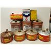 Image 1 : Nice Large Lot Of Vintage Gas Cans, Esso Oil Cans, Shell, Etc., Local Pickup Only