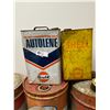 Image 4 : Nice Large Lot Of Vintage Gas Cans, Esso Oil Cans, Shell, Etc., Local Pickup Only