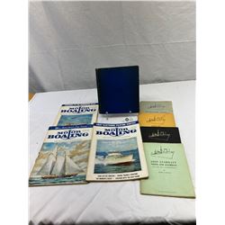 Nice Lot Of Sailing Boats Plus Steam Ship Notes, Compass Book, Etc.