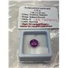 Image 2 : Glamourous Sapphire, 3.7CT, 7.9x5.3mm, Purple Pinkish Round Stunning Lab Created Sapphire