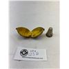 Image 2 : Vintage Ernest Steiner Gilt Walnut Thimble Holder/Sewing Kit