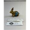 Image 1 : 1930's/40's Gilt Rabbit Measuring Tape, Tail Is Crank Handle
