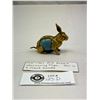 Image 2 : 1930's/40's Gilt Rabbit Measuring Tape, Tail Is Crank Handle