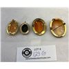 Image 4 : 4 Antique Cameos With Small Damages