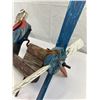 Image 3 : Nice Vintage Whirligig Guy Chopping Wood, Needs Repair, Missing 1 Propeller